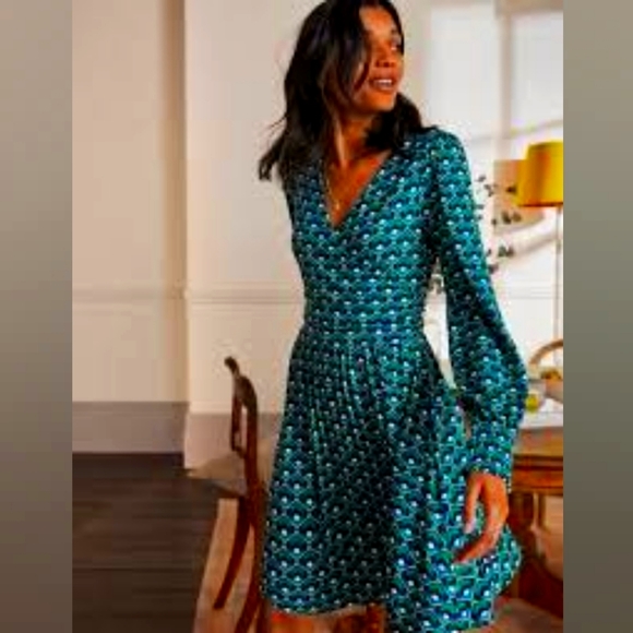 Boden Dresses & Skirts - NWT Boden Green Wrap Dress